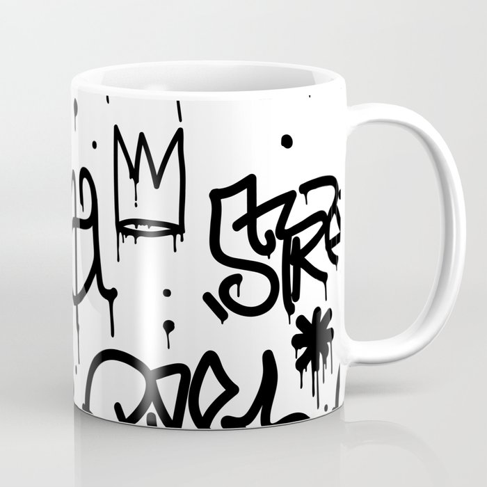 Crowns & Graffiti pattern Coffee Mug