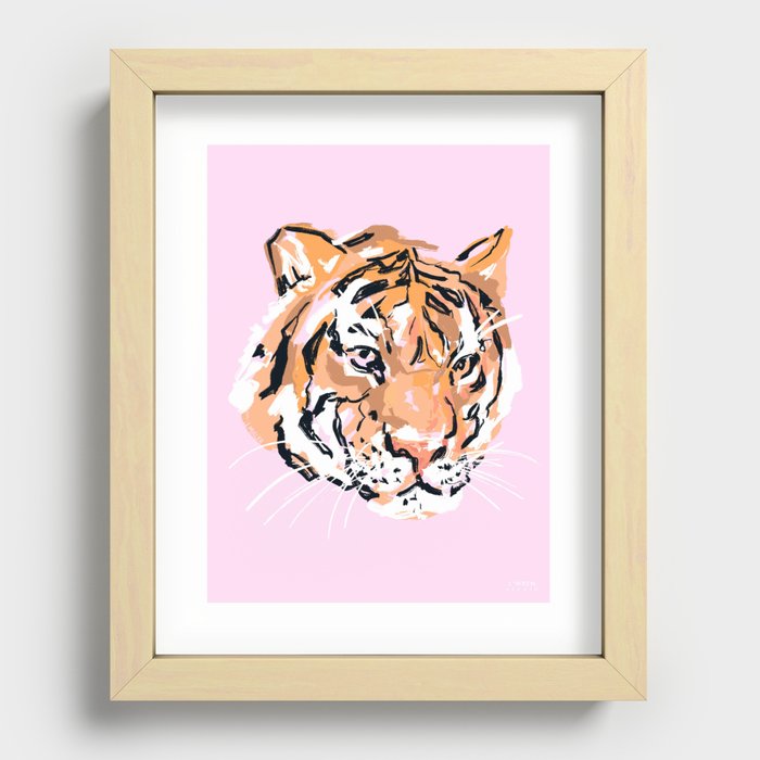 Tiger, Tiger Recessed Framed Print