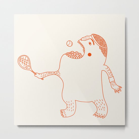 Game, Set and Munch Metal Print