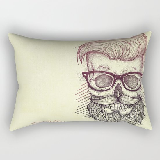 Hipster is Dead Rectangular Pillow