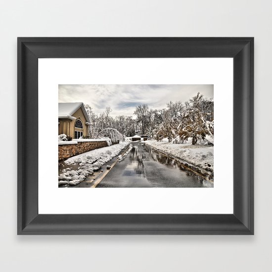 An Unexpected Snowfall Framed Art Print