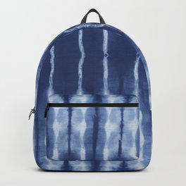 Blue shibori scratched Backpack