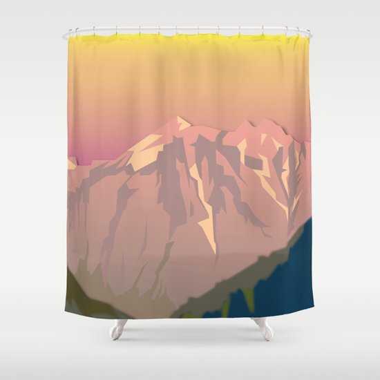 Night Mountains No. 47 Shower Curtain
