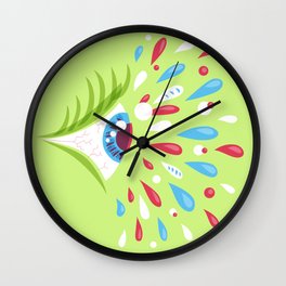 Psychedelic eye Wall Clock