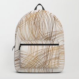 Metallic Circle Pattern Backpack