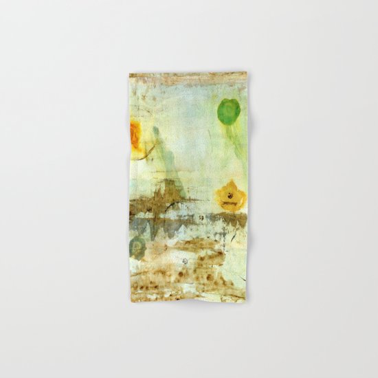 Drifting, Abstract Landscape Art Painting Hand & Bath Towel