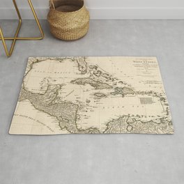 Map of the West Indies by Samuel Dunn (1774) Rug