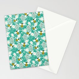 Blooms & Bees Stationery Card