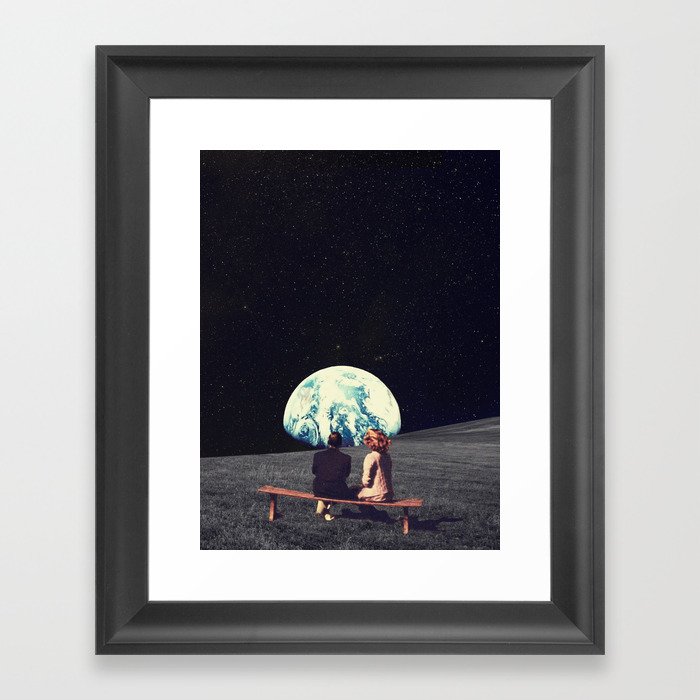 We Used To Live There Framed Art Print