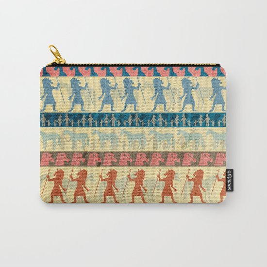 Egyptian Unicorn Pattern Carry-All Pouch