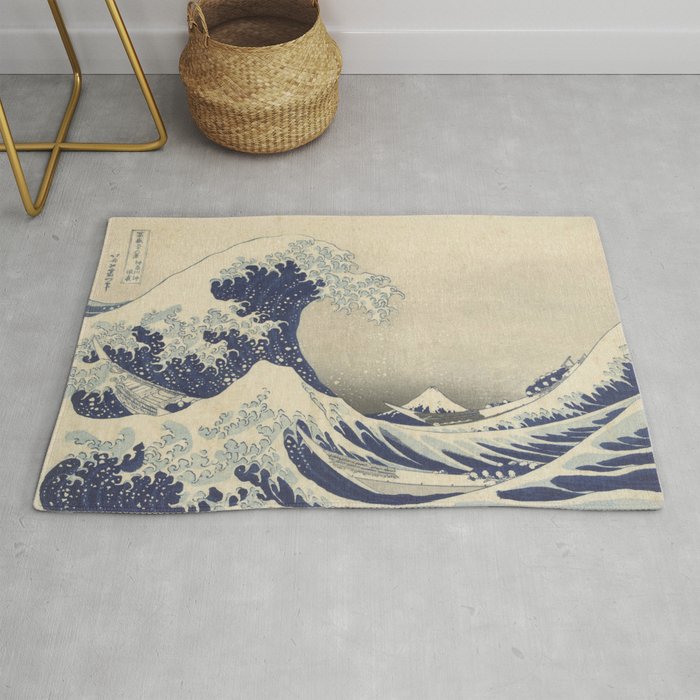 The Great Wave off Kanagawa by Hokusai Rug