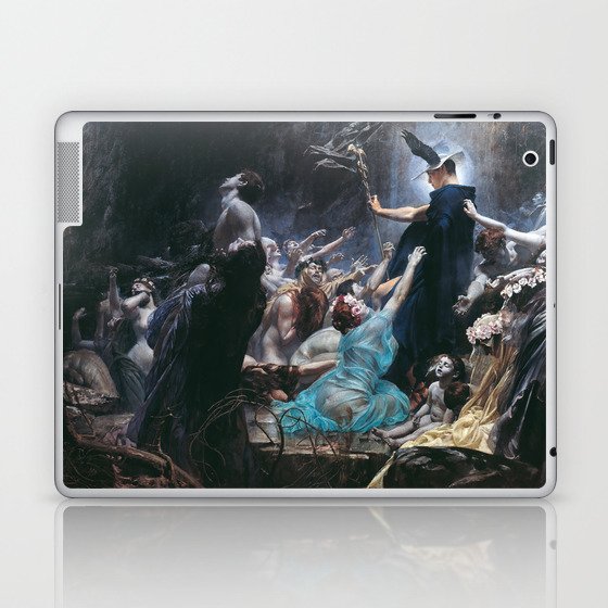 Souls on the Banks of the Acheron painting 1898 Laptop & iPad Skin