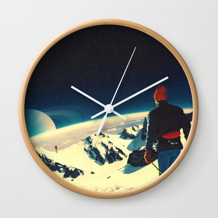 Winter Spaceland Wall Clock