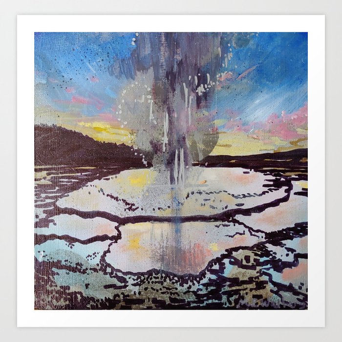 Biscuit Geyser Art Print