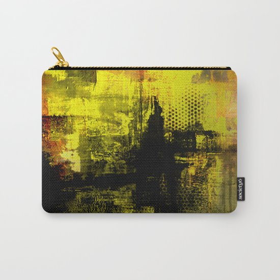 Sail Away - Abstract painting of a boat sailing into the horizon Carry-All Pouch