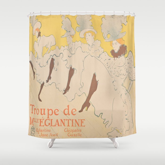 Vintage poster - Troupe de Mlle Eglantine Shower Curtain