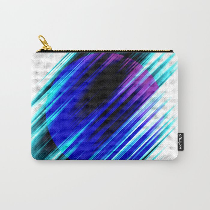 Turquoise Purple Hidden Planet Carry-All Pouch