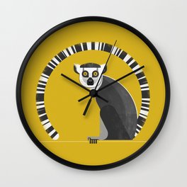 Ring Tailed Lemur Wall Clock