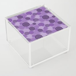 65 MCMLXV Cosplay Purple Bullseye Target Practice Pattern Acrylic Box