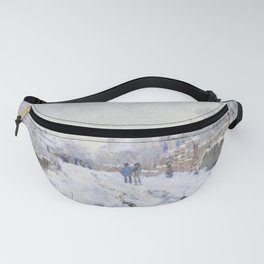 Snow At Argenteuil Fanny Pack