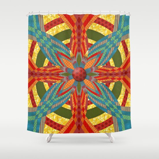 Thistle Pattern Shower Curtain