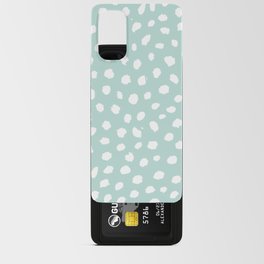 Matcha Brushstroke Dots Android Card Case