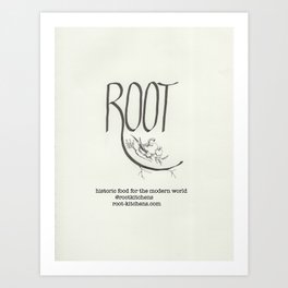 Root logo Art Print
