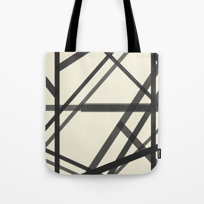 black cord tote bag