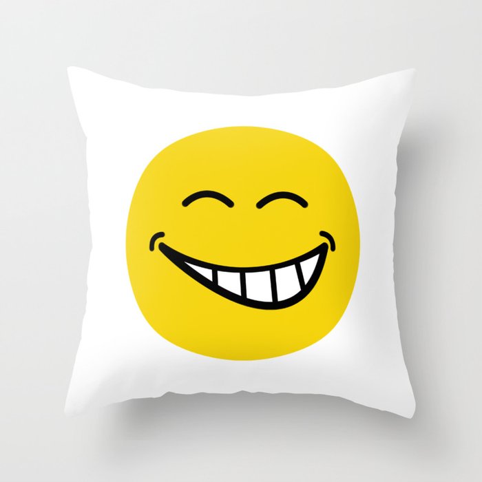 Smiley Face Throw Pillow