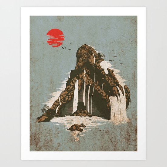 hidden castle Art Print