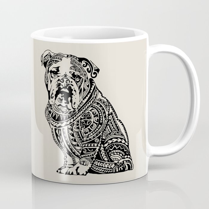 Polynesian English Bulldog Coffee Mug By Huebucket Society6 Polynesian English Bulldog Coffee Mug