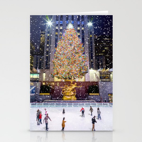 Rockefeller Center Christmas Tree New York City Stationery Cards