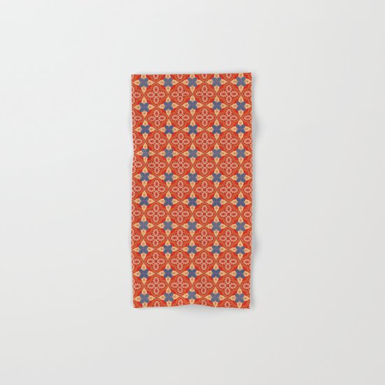 Moroccan Motet Pattern Hand & Bath Towel