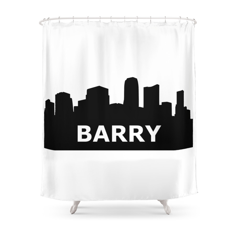 Barry Skyline Shower Curtain by gulden