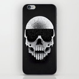 Pixelized Ubercool Skull iPhone Skin