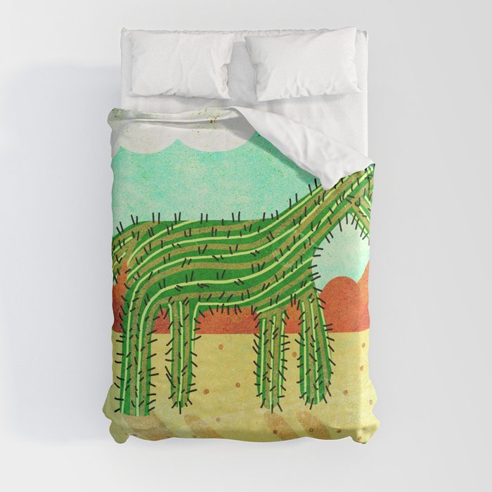 Cactus Unicorn Duvet Cover