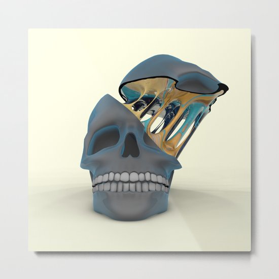 Slimey OOzey Memory Goo Metal Print