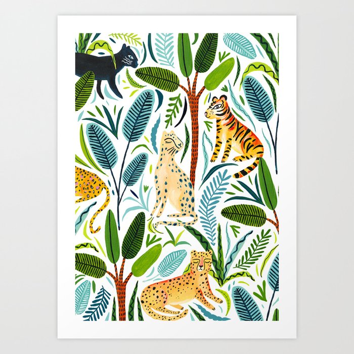 Jungle Cats Art Print