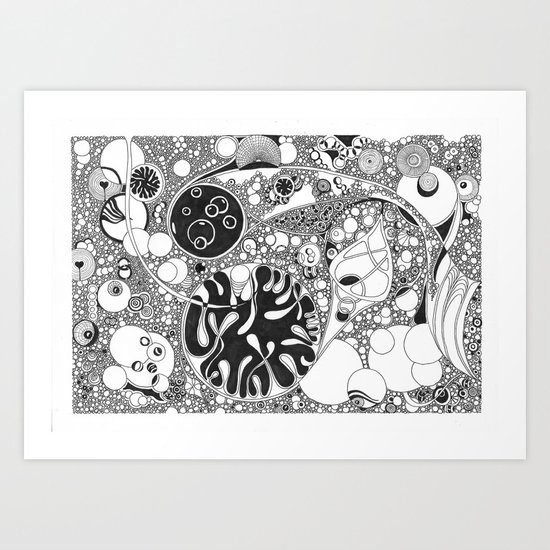 Circled circle Art Print