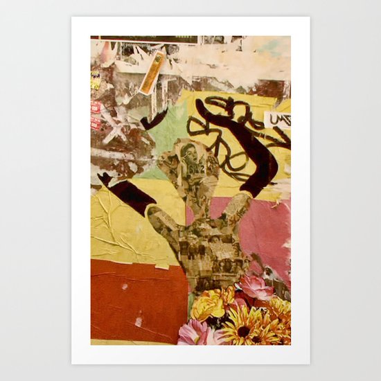Barcelona Street Art - wall 004 Art Print