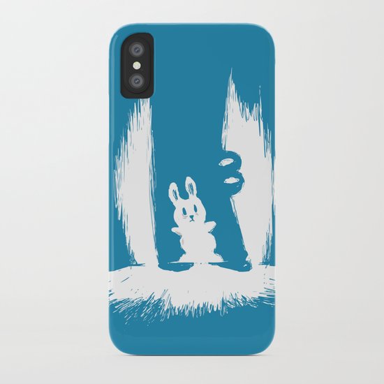 cornered! (bunny and crocodile) iPhone Case