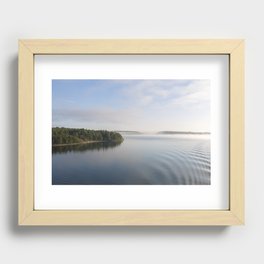 View from Boat - Morning  Recessed Framed Print