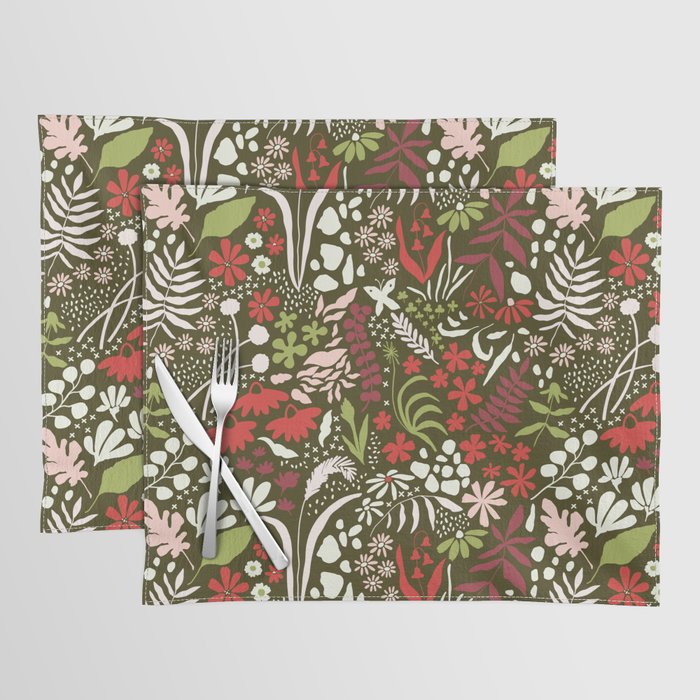 holiday floral Placemat
