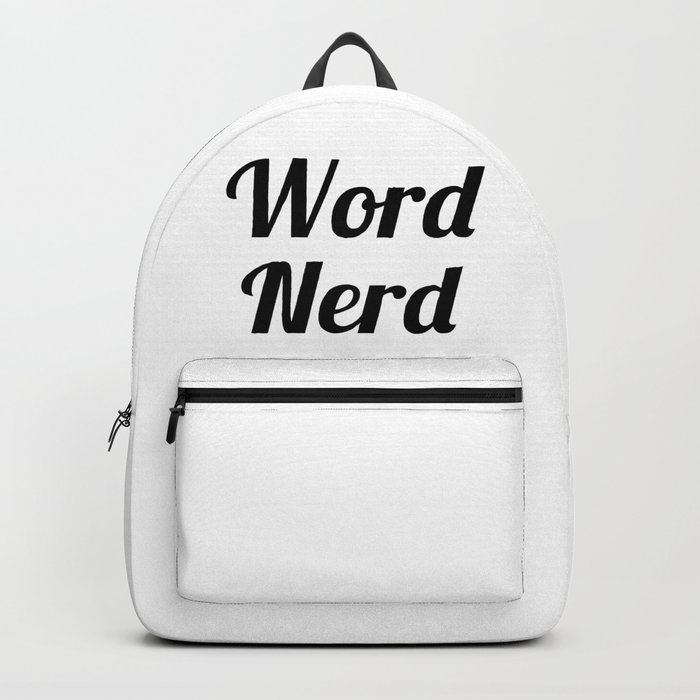 Word Nerd Backpack
