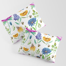 Flora & Fauna Watercolour Pillow Sham