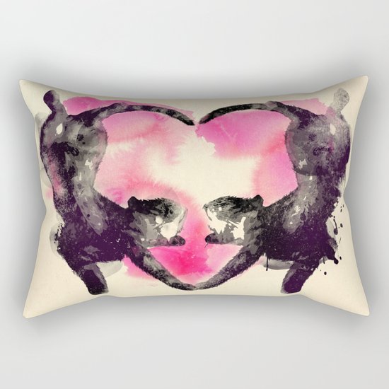 Cats love to sleep Rectangular Pillow
