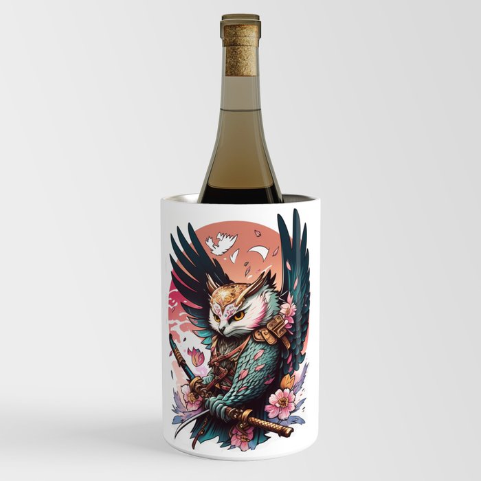 An Eagle's Talons Grip the Samurai Sword Wine Chiller