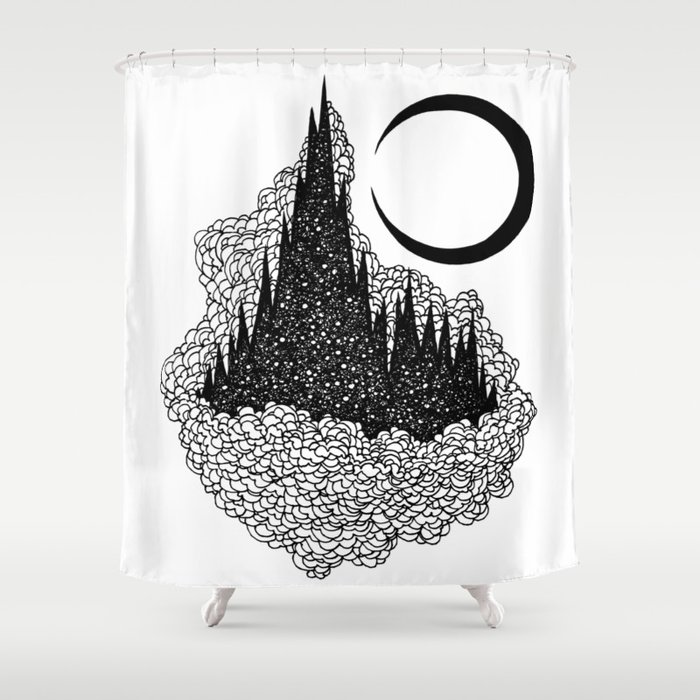 Star Towers Shower Curtain