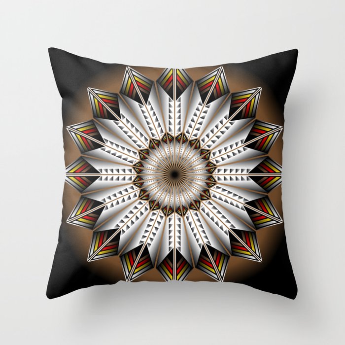 feather design throw pillows