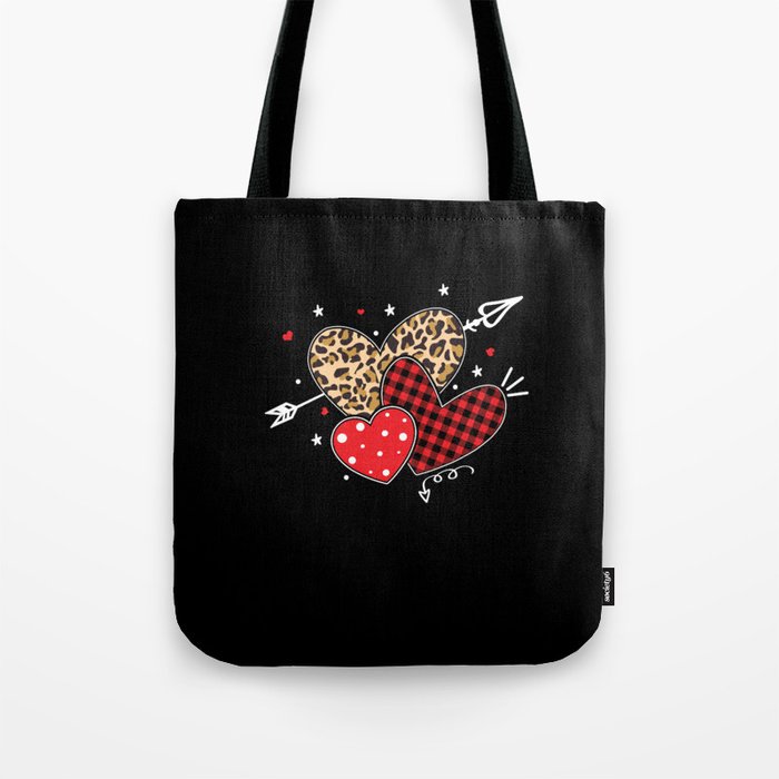 Arrow Colorful Pattern Heart Day Valentines Day Tote Bag